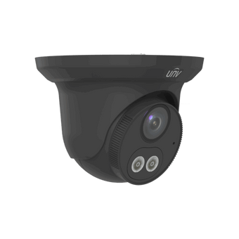 Cámara IP IPC3614LB-AF28K-DL-BK de 4MP tipo torreta Color Hunter Uniview (Negro)