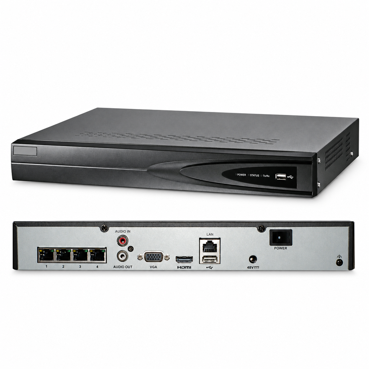 Hikvision 4CH 4K 4PoE Mic ColorVu 4MP Security Camera System IP 2.8mm Lot