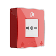 MANUAL CALL POINT WIRELESS PUSH BUTTON TYPE MANUAL STATION TO TRIGGER THE FIRE ALARM  INCLUDES PROTECTOR (RED)