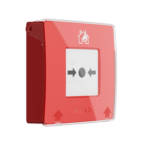 MANUAL CALL POINT WIRELESS PUSH BUTTON TYPE MANUAL STATION TO TRIGGER THE FIRE ALARM  INCLUDES PROTECTOR (RED)