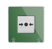 MANUAL CALL POINT WIRELESS PUSH BUTTON TYPE MANUAL STATION TO TRIGGER THE FIRE ALARM  INCLUDES PROTECTOR (GREEN)