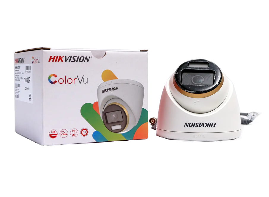 HIKVISION 16CH SECURITY CAMERA SYSTEM COLORVU MINI TURRET 2MP BUILT IN AUDIO