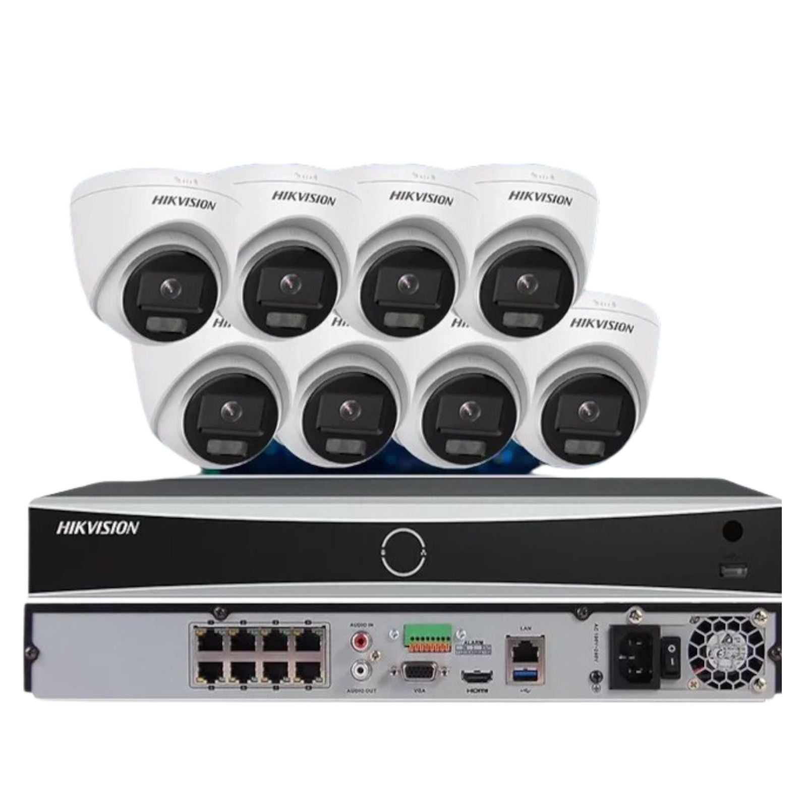 HIKVISION 4K DS-2CD1347G2-LUF 4MP IP Camera System NVR 8CH DS-7608NXI-K1/8P Lot
