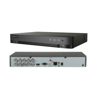 Grabador DVR de seguridad híbrido Hikvision DS-7208HGHI-M1 de 8 canales Smart H.265