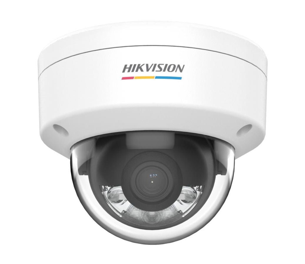 Hikvision DS-2CD1127G0-L 2MP ColorVu IP67 IK08 PoE Dome Camera Full Color 1080p