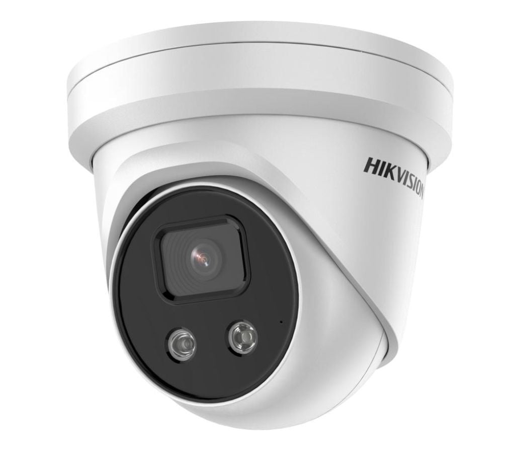 Hikvision DS-2CD2386G2-IU 8MP AcuSense Turret Network Camera with Mic PoE IP67 4K UHD