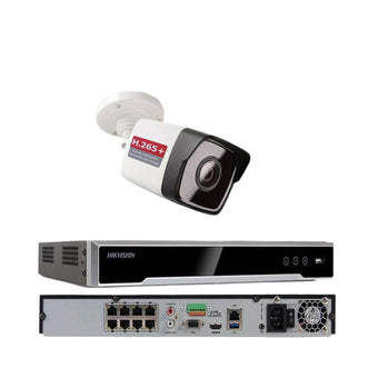 Sistema de seguridad PoE IP de 8 canales Hikvision 4K bala de 4MP con resolución de 4 MP