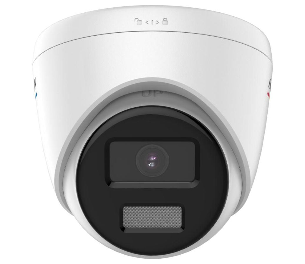 Cámara IP PoE Hikvision DS-2CD1327G2-LUF con audio, 2 MP, ColorVu, MD 2.0, tipo torreta