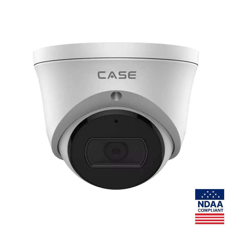 CASE CS-I8XS M-2.8mm 8MP Fixed Turret IP Security Camera, Smart IR 30m, WDR 120dB, PoE, IP67, Metal Housing, Built-in Mic, SD Slot