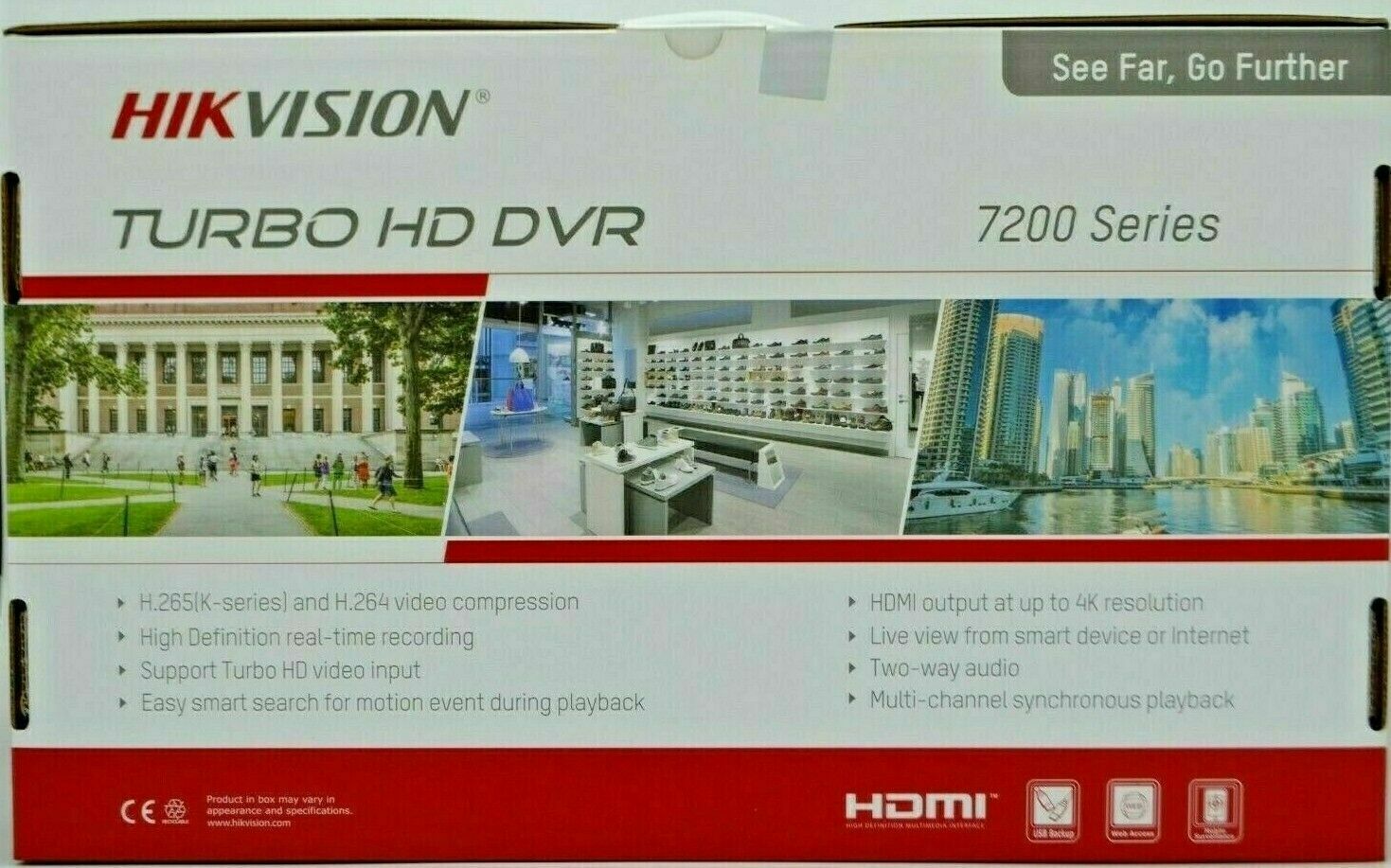 DS-7216HQHI-K1 Hikvision 16 Channel DVR + 4 CH 4MP IP Camera No Hard Drive