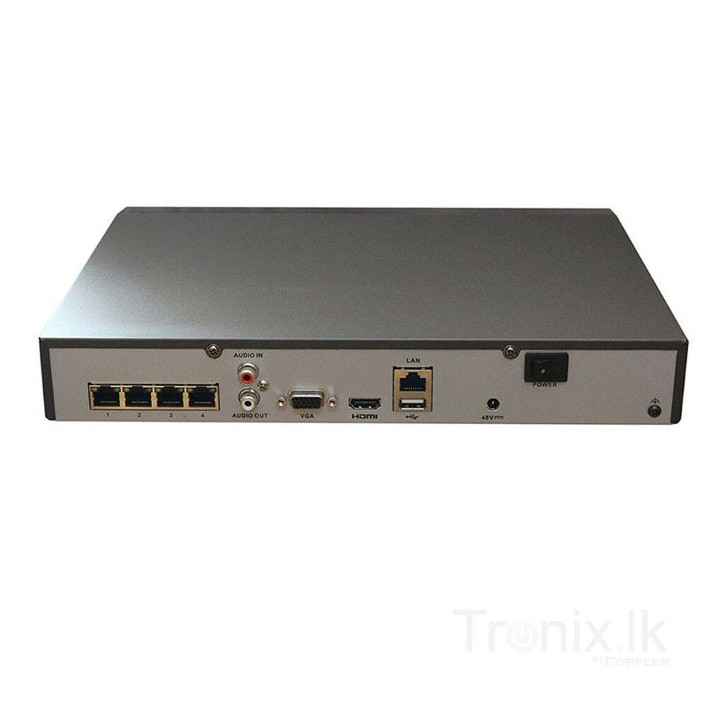 Hikvision DS-7604NI-Q1/4P 4CH 4K PoE NVR H.265+ 8MP Network Video Recorder
