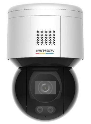 DS-2DE3A400BW-DE Hikvision Mini PT 4MP ColorVu 4x Zoom IP Camera Mic Speaker