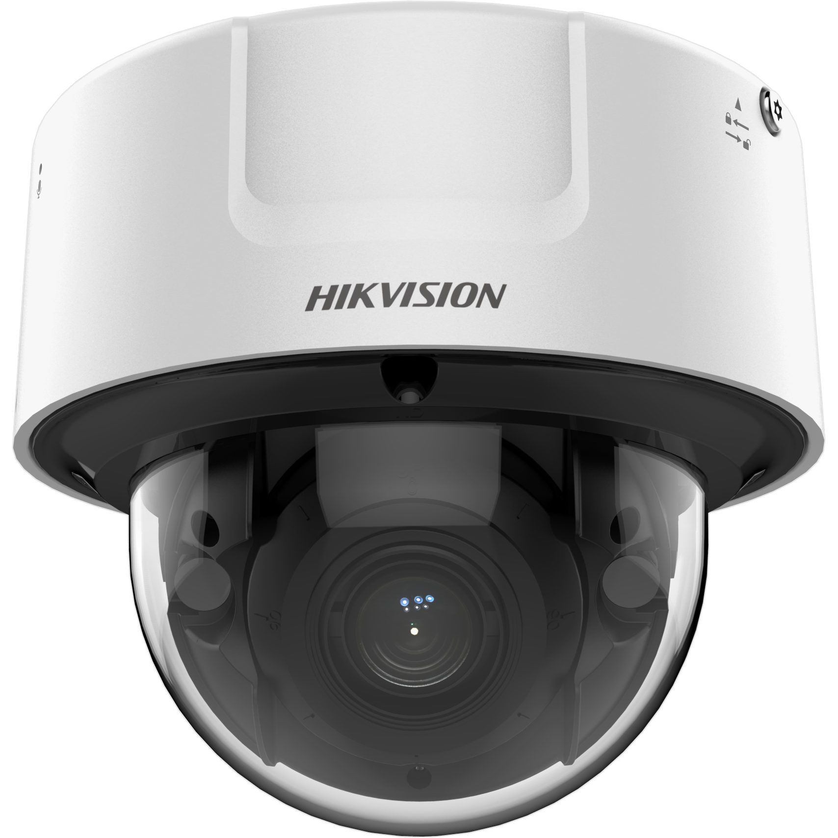 iDS-2CD71C5G0-IZS 12MP Deep Learning IR Vandal Dome Camera with 2.8–12mm Varifocal Lens, IK10, PoE