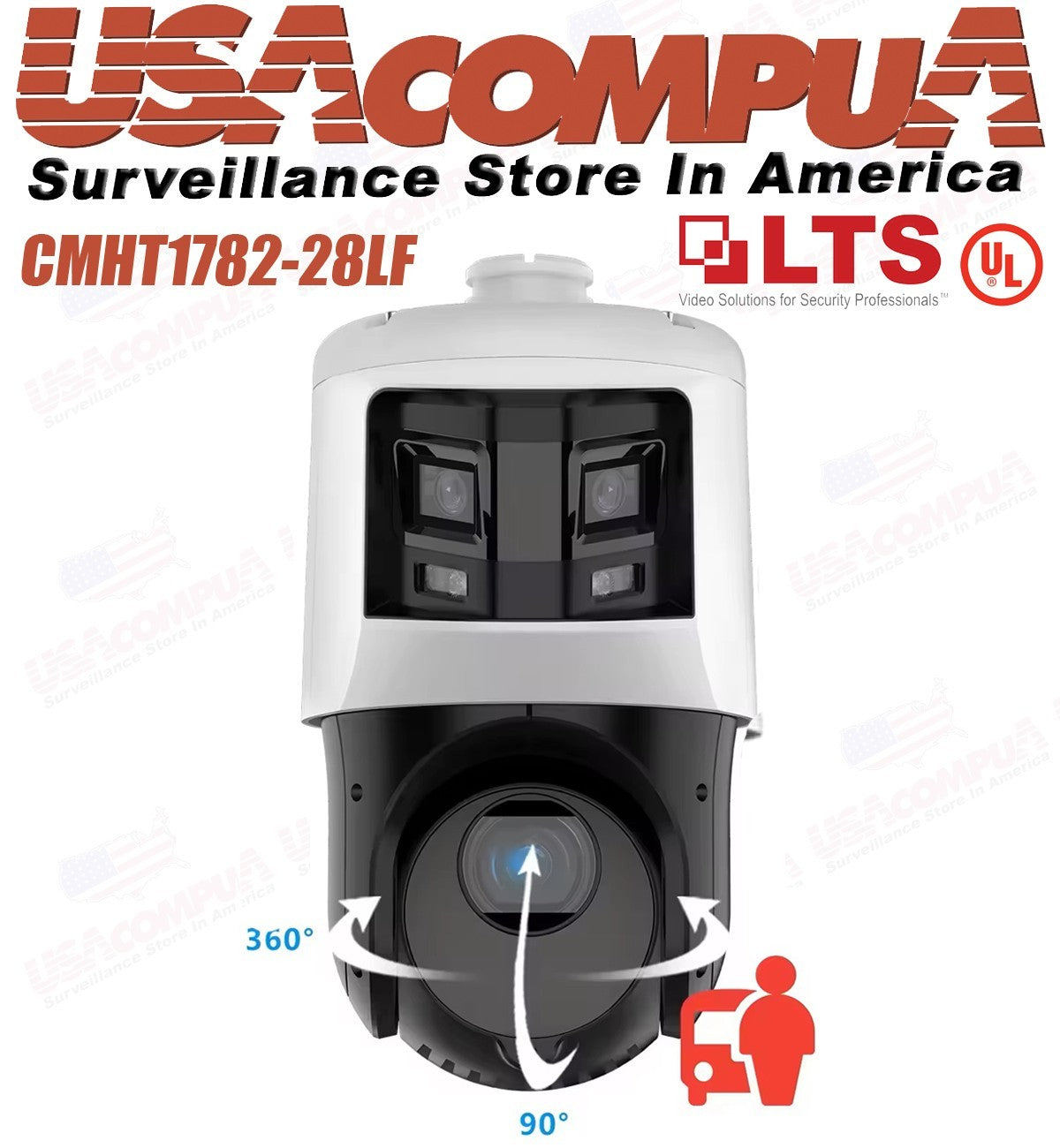 Cámara PTZ LTS PTZIP4C84W-X25IR IP 8MP Panorámica a Color 24/7 con Zoom de 4MP 25x