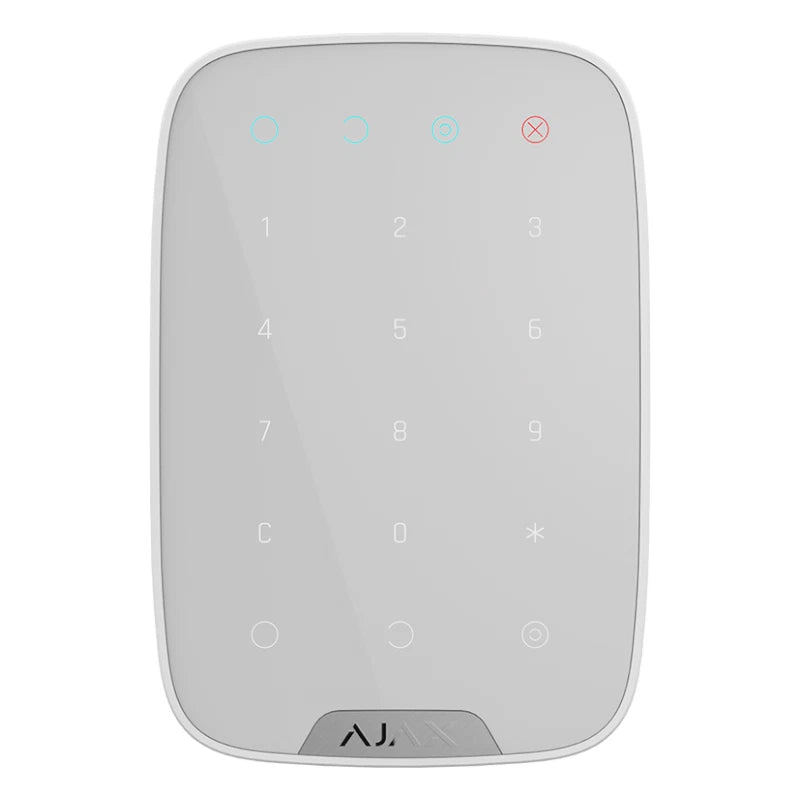 Teclado Ajax, inalámbrico, de intrusión, blanco
