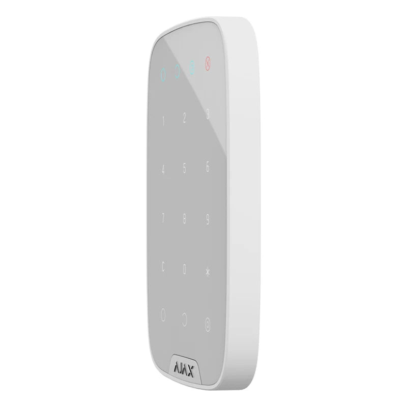 Teclado Ajax, inalámbrico, de intrusión, blanco