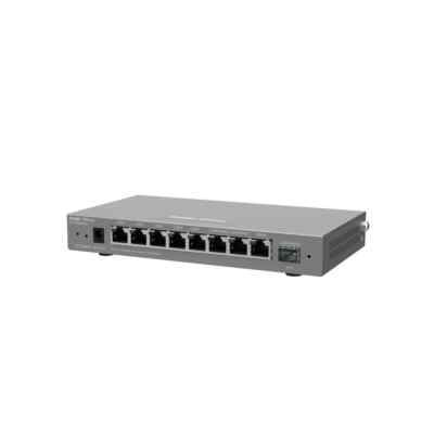Reyee RG-EG209GS 9-Port Gigabit Cloud Managed SFP Router, 8 LAN + 1 SFP, 600 Mbps NAT, VPN, SD-WAN, 200 Users, Fanless Design