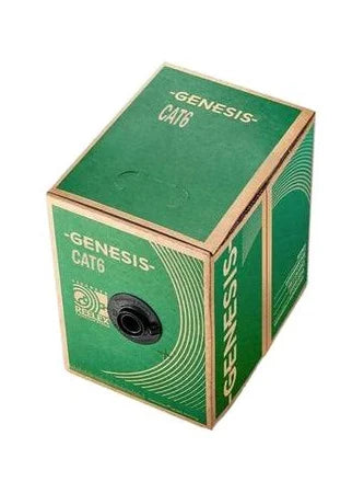 CAT6 1000ft Solid Copper Ethernet Cable UL LISTED (WHITE) GENESIS